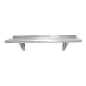  Shelf, Wall Mounted, W/Check Minder, Stainless Steel, 12D 