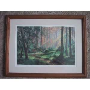  Andrew Warden Forest Rest Seriolithograph 1999 11 x 17 