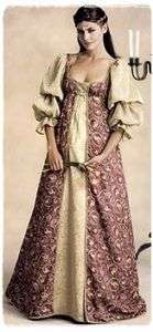 Medieval Wedding Dress PATTERN Renaissance Bridal Gown  