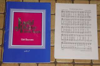   CHOIR BOOK C. Barrows SATB Piano choral mixed voices MUSIC  