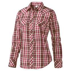 NEW Ariat Womens Brandy Long Sleeve Lurex Plaid Shirt 10008282 Wine 