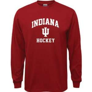  Indiana Hoosiers Cardinal Red Youth Hockey Arch Long 