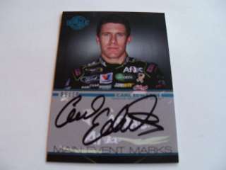 2011 Main Event Blue Autograph Carl Edwards Auto #5/10  