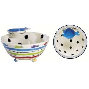   ETC Clawd and Gilly Fish Chip and Dip, 2 Piece Set