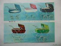 Vintage Welsh Co Baby Stroller Carriage Catalog 1970 Original  
