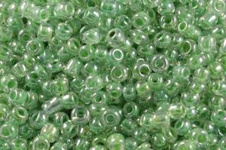 Clear Green Lined 11/0 Seed Beads 1.7Oz 50G (~5000Pcs)  