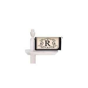  Evergreen Magnetic Mailbox Cover with R Monogram
