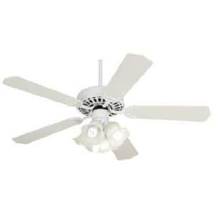  52 White Knight™ White Ceiling Fan with Light Kit