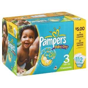  Pampers Diapers, Size 3 (16 28 lb), Sesame Street 112 diapers 