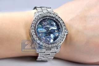   Ocean Custom Made 22.00 ct Diamond Iced Out Band Mens Watch  