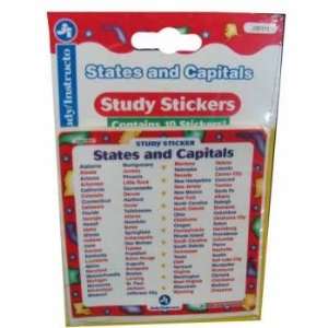  DDI Learn Your State And Capital Stickers Case Pack 4 