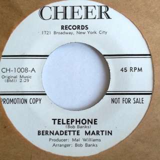 NORTHERN 45 BERNADETTE MARTIN TELEPHONE /FIRST KISS  