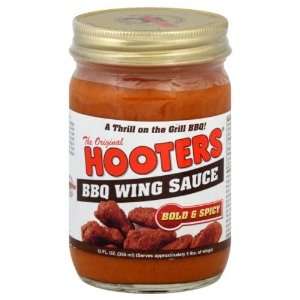  Hooters, Wing Sauce Bbq Bold & Spicy, 12 OZ (Pack of 6 