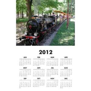  Steam Locomotive 2012 One Page Wall Calendar 11x17 inch on 