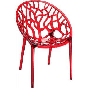  Compamia Crystal Polycarbonate Modern Dining Chair 