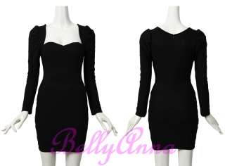 Sexy Square Neck Shrug Shoulder Fitted BODYCON Evening Club Party 