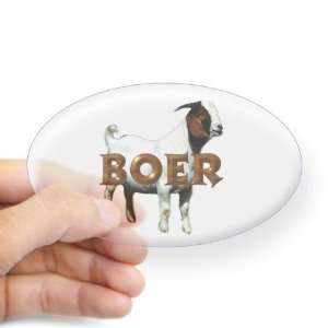  BOER Goat Oval Sticker by  Arts, Crafts & Sewing