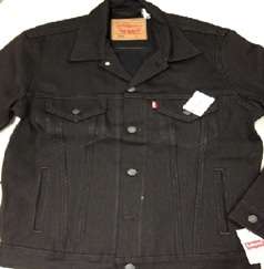 Levis Chocolate with Black Fill Trucker Jacket 0008 NWT  