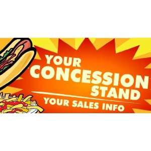    3x6 Vinyl Banner   Generic Concession Stand 