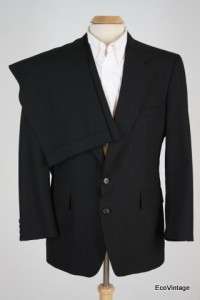   Pinstripe Wool Blend Athlete 2 Pc Pants Suit EXCELLENT 42 R 32 x 31.5