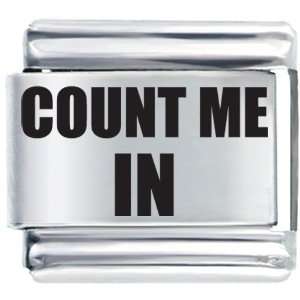  Count Me In Italian Charms Bracelet Link Pugster Jewelry