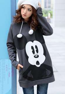   Cute Disney Mickey Mouse Hoodie Sweatshirt Outerwear Long Tops  