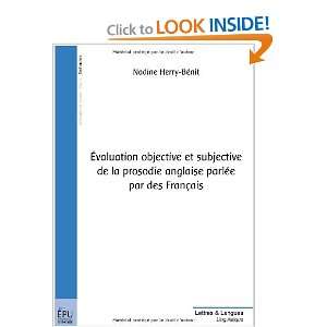  évaluation objective et subjective de la prosodie 