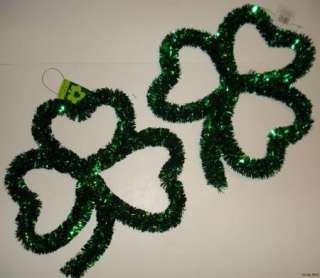 Lot Of 4 St Patricks Day Shamrock Clover Wreath Garland Irish Ireland 