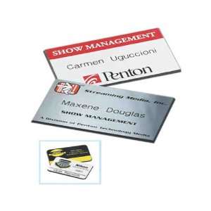  Personalized name badges with square corners. Office 