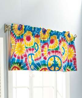 Round Retro Hippy PEACE Sign Bath Mat Rug Blue and Yellow NEW  