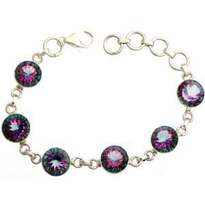  Mystic Topaz Bracelet   Sterling Silver 