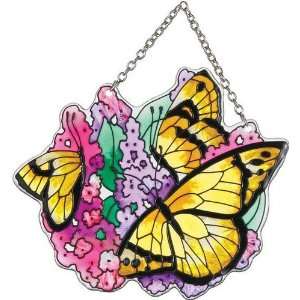 Butterfly Bush Glass Sun Catcher