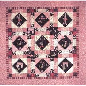  Cats on Parade Quilt Kit   Top Only By The Each Arts 