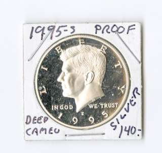 US Coin 1995S Kennedy Silver 50c Proof Deep Cameo  