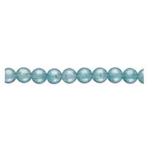  #242 8mm crackle glass beads aqua   75 pieces Arts 