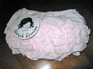 Sarah Louise England Frilly Diaper Covers White/Pink/Ivory Sm   Lg 