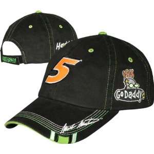  Mark Martin #5 Go Daddy Black Out Adjustable Hat Sports 