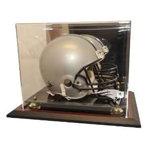New England Patriots Zenith Helmet Display, Mahogany  