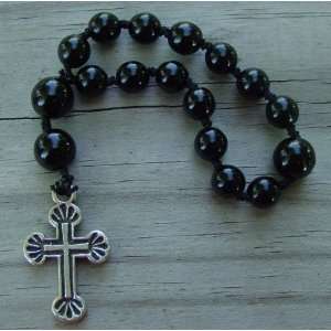  Anglican Prayer Beads, Rosary   Chaplet   Black 