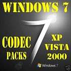 CODEC PACKS WINDOWS 7 VISTA XP 2K WindowsMedia Player