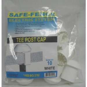  Safe Fence Insulator T Post, White 10 Pk