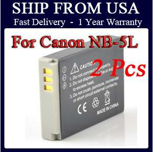 NB 5L NB5L Battery for Canon PowerShot SX210 IS SX230 HS SD870 SD890 