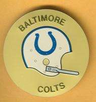 Baltimore Colts OLD 1 bar Helmet Logo tin decal sticker   UNSOLD and 