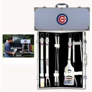  Chicago Cubs Barbecue Set, 8 Piece Set with Storage Case 