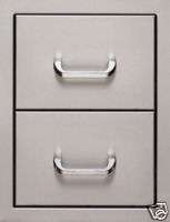 BULL Stainless Steel Double Drawer #D56985 NEW  