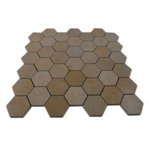    Jerusalem Gold Hexagon 1/4 Sheet Tile Sample