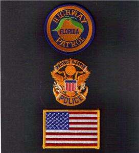 FLORIDA Highway Patrol POLICE Embroidered Sew On Iron On NOVELTY PATCH 