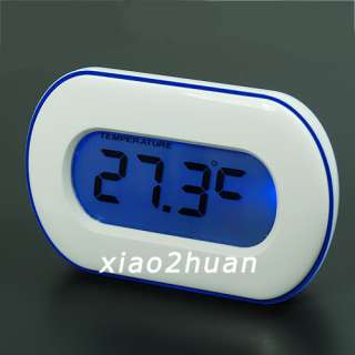 Oval Back Light LED Temperature Alarm Timer Date Clock  