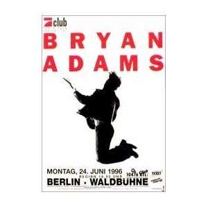 BRYAN ADAMS Berlin June 1996 Music Poster 