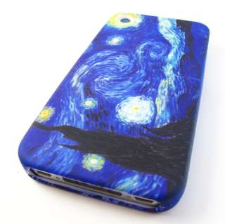 VAN GOGH STARRY NIGHT Hard Snap On Case Cover Apple iPhone 4 4s Phone 